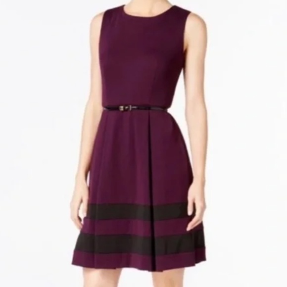 Calvin Klein Dresses & Skirts - Calvin Klein A-line Fit & Flare Dress - Purple Size 6P